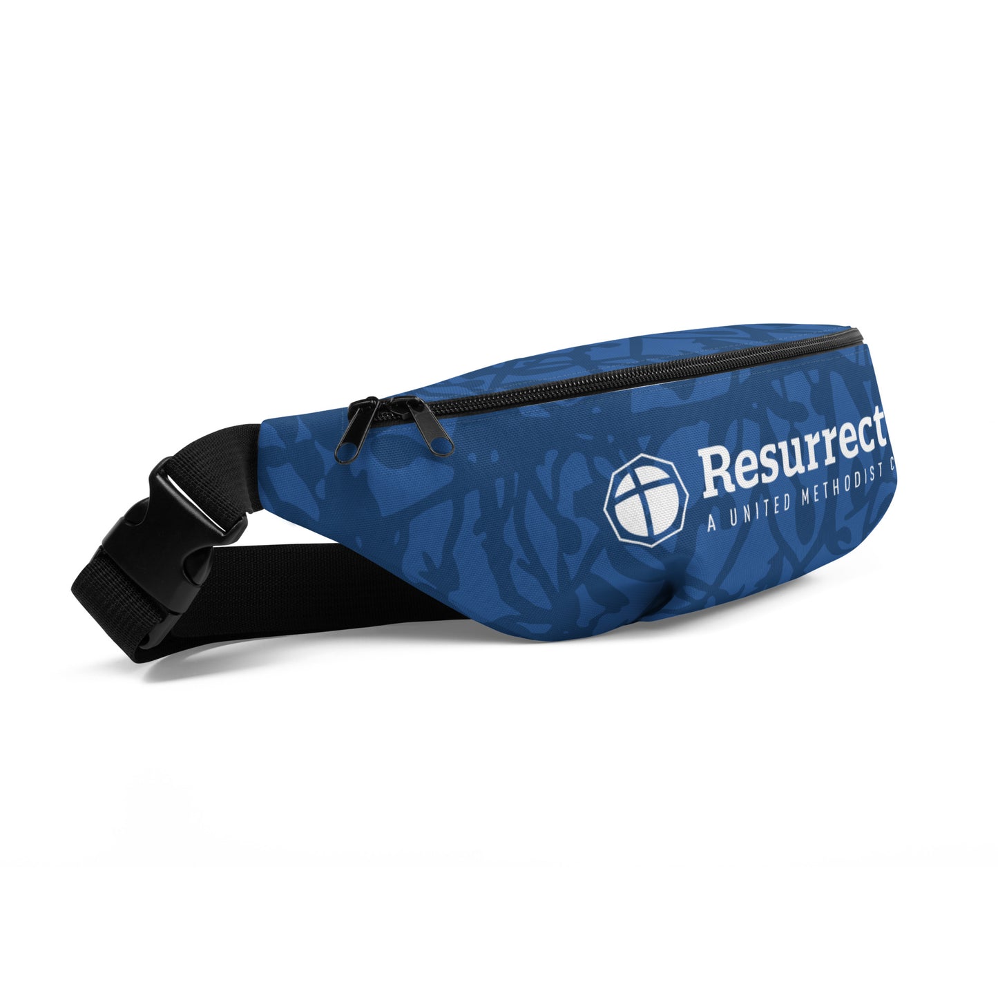 Blue Camo Graphic Fanny Pack