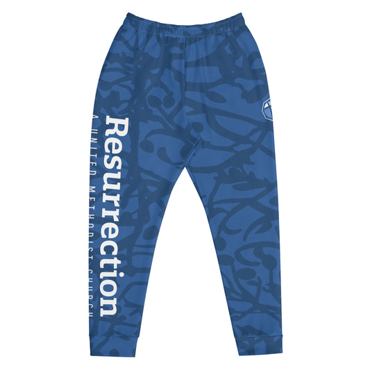 Men's Blue Camo Graphic Joggers