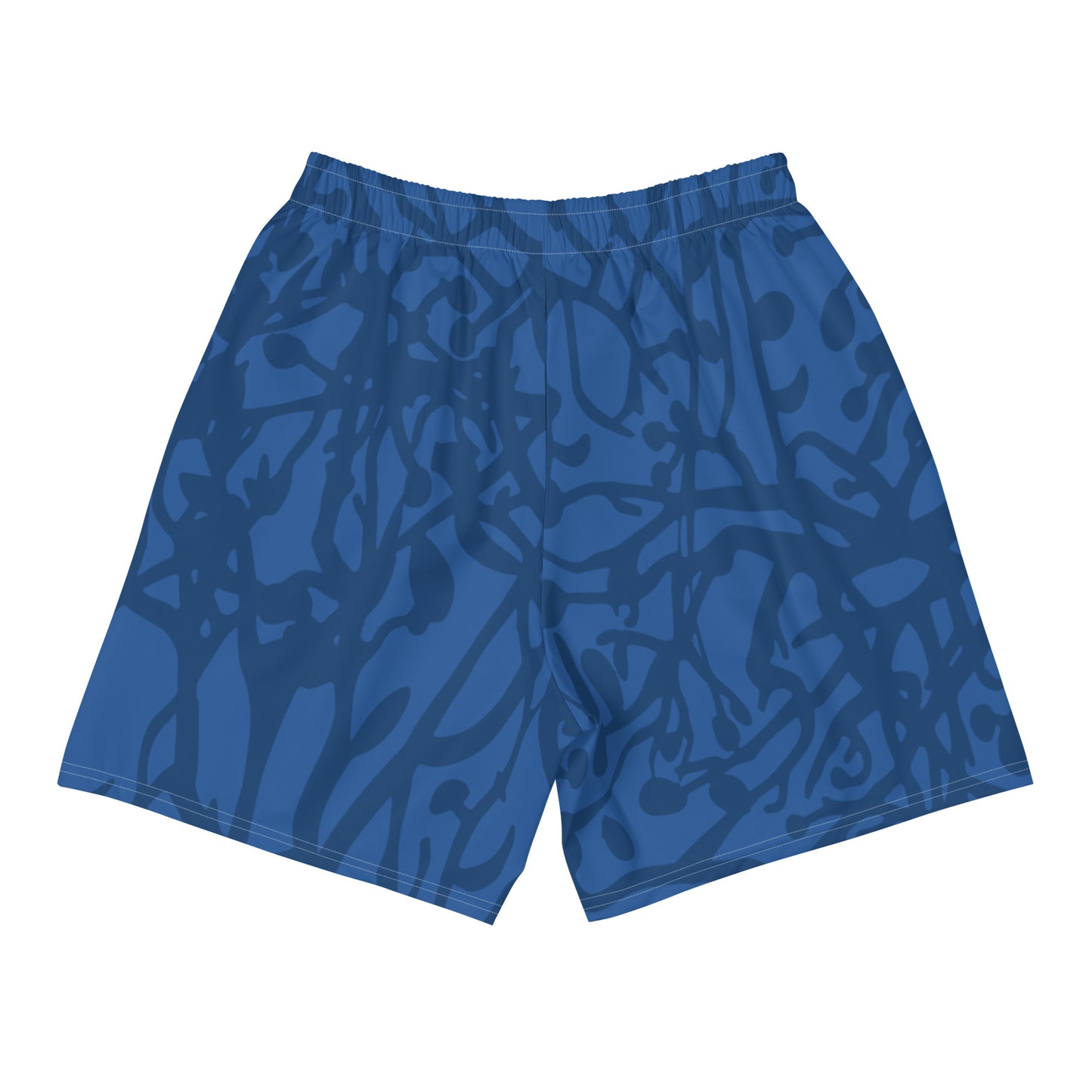Men's Blue Camo Athletic Shorts