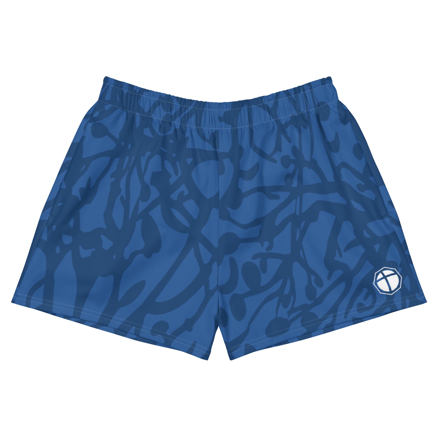 Women’s Blue Camo Athletic Shorts