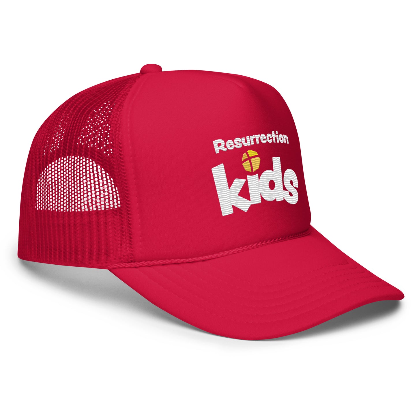 Adult Embroidered Foam Trucker Hat - Kids