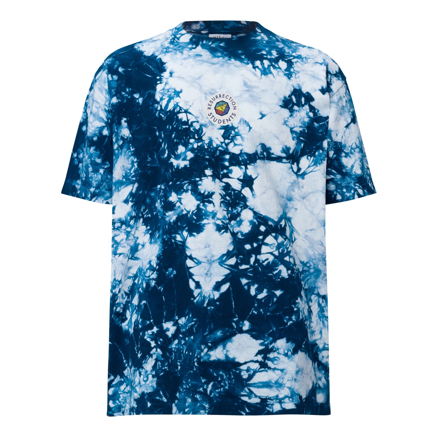 Embroidered Oversized Tie-Dye T-Shirt - Students
