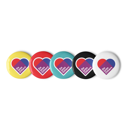 Set of pin buttons - Do Unto Others