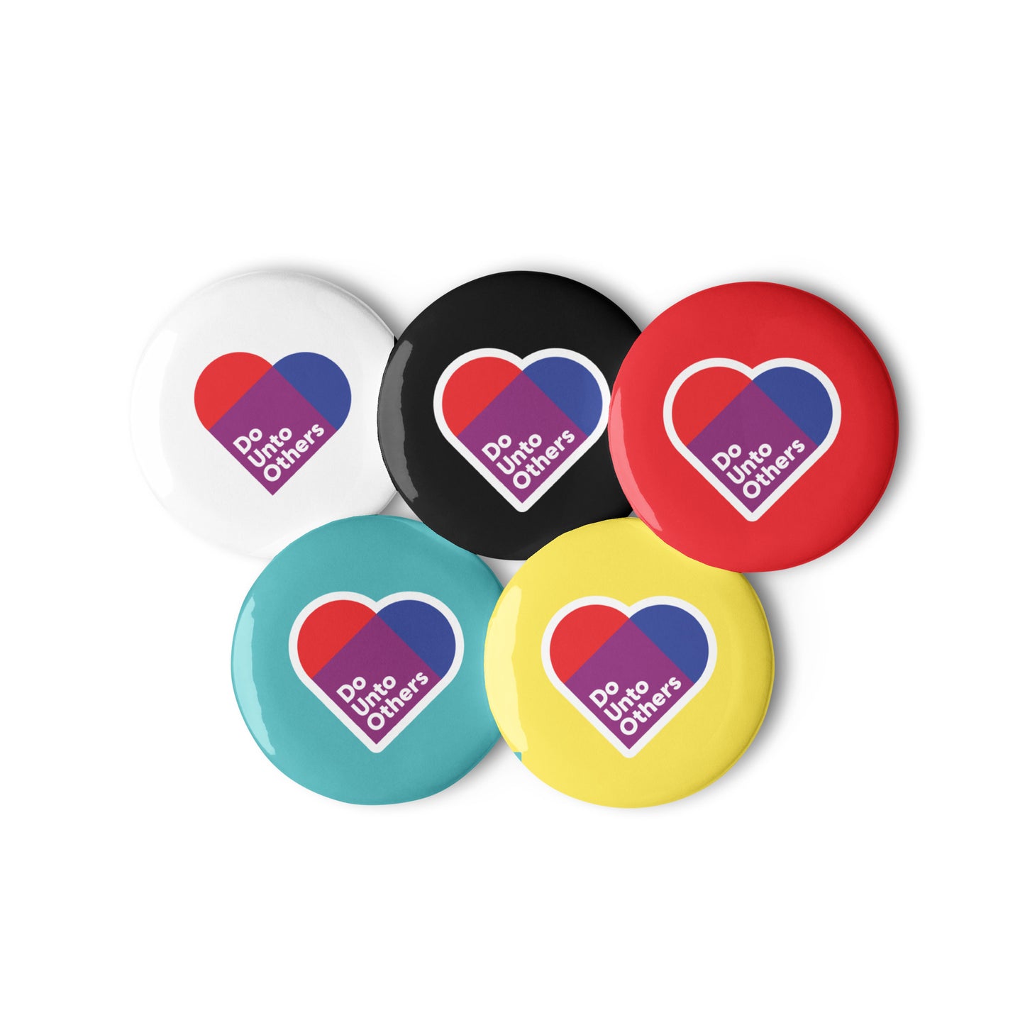 Set of pin buttons - Do Unto Others