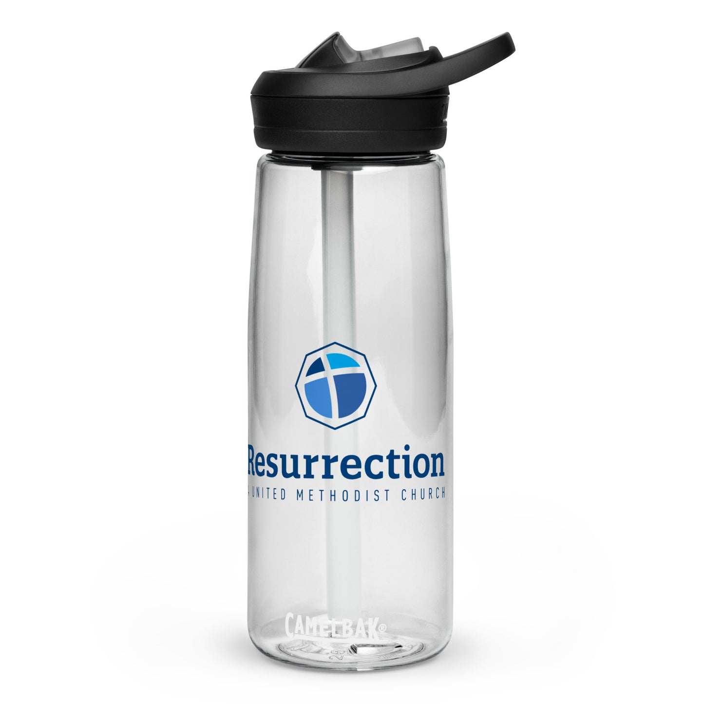 Logo Graphic Plastic Water Bottle