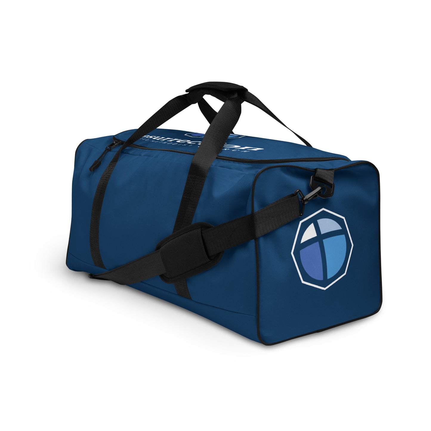 Navy Graphic Duffle Bag