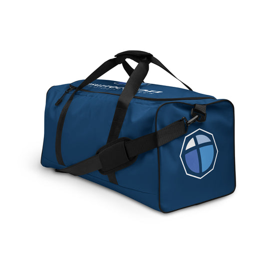 Navy Graphic Duffle Bag