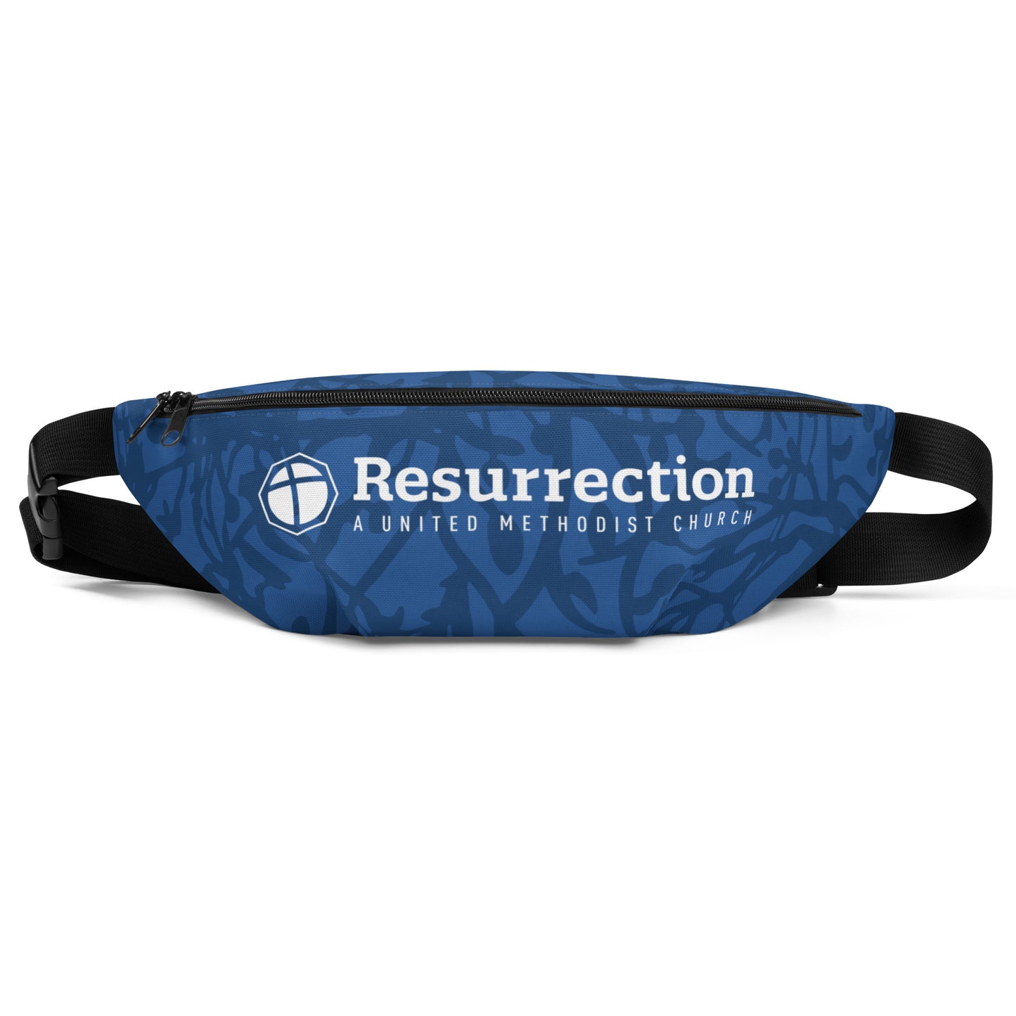 Blue Camo Graphic Fanny Pack