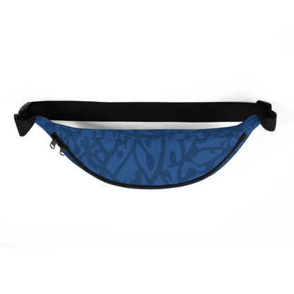 Blue Camo Graphic Fanny Pack