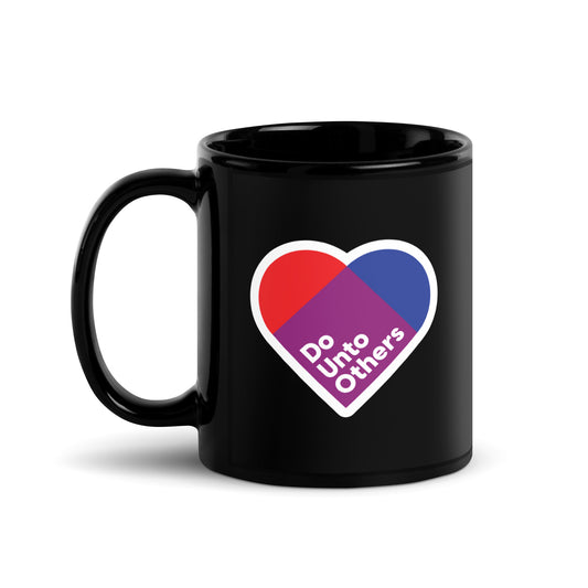 Black Glossy Mug - Do Unto Others