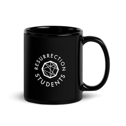 Graphic Ceramic Mug - Black - Students