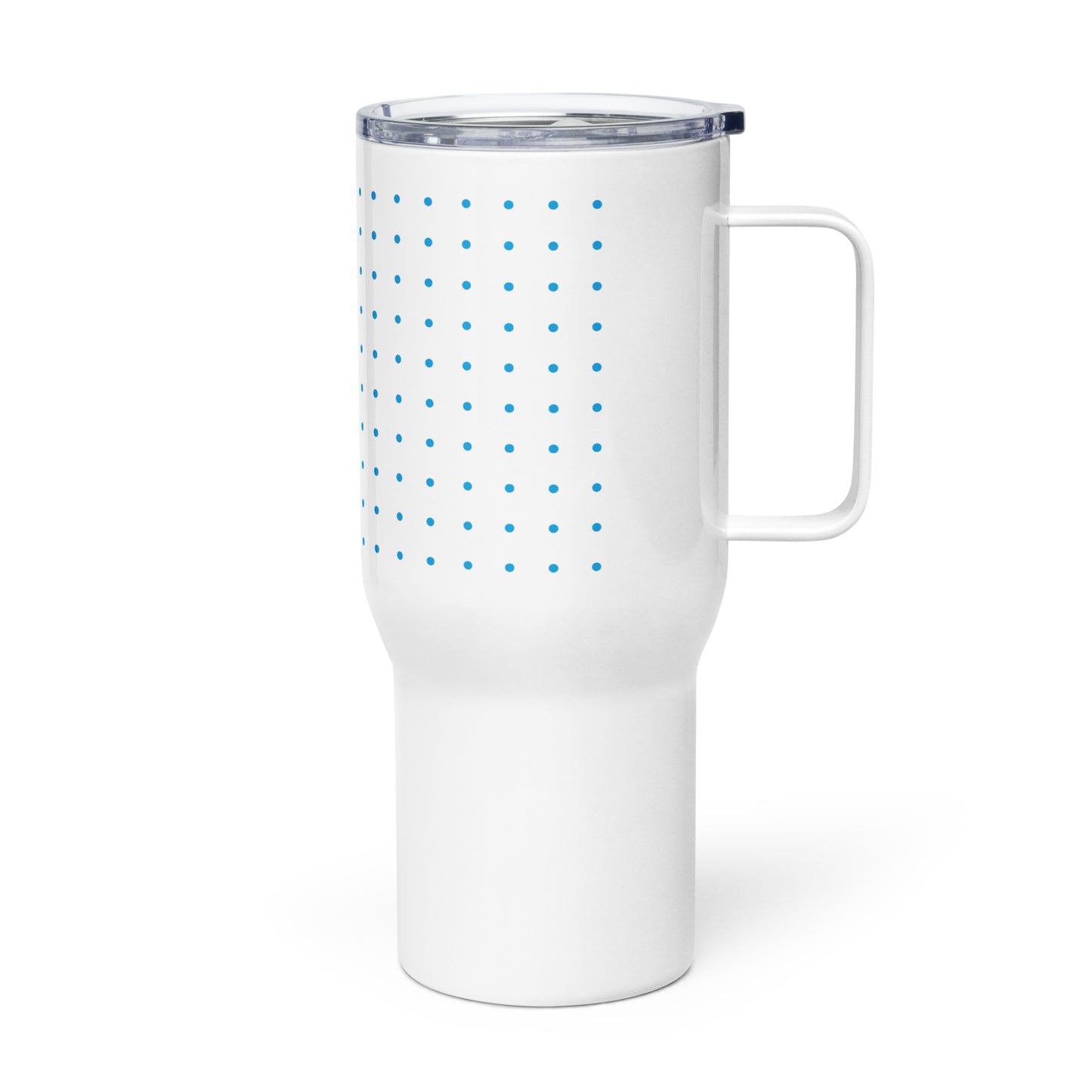 Graphic Travel Mug with a Handle