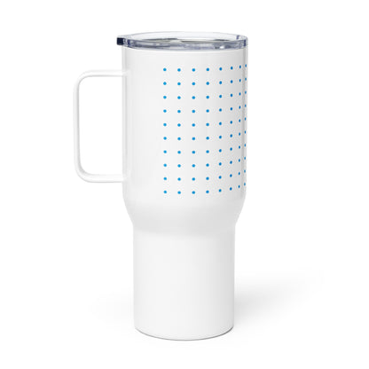 Graphic Travel Mug with a Handle